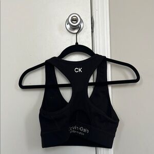 Calvin Klein Black Sports Bra Racerback Intimates
